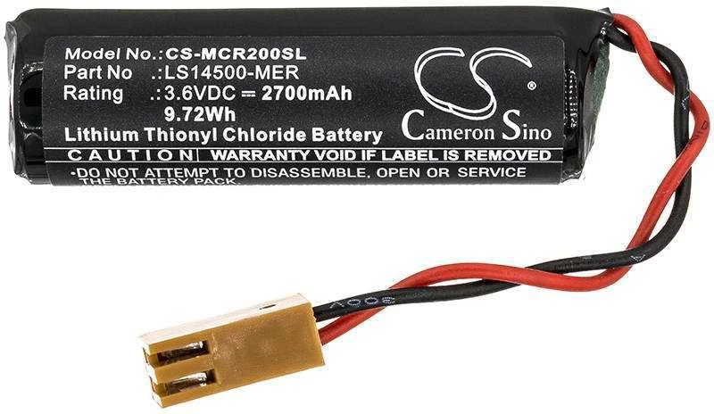 Akumuliatorius Cameron Sino Technology Ličio baterija, skirta Mitsubishi CR1 CR2 CR3 M500 M600 3.6V 2700mAh LS14500-MER ER6V-C4 K07RBK215701 BKO-NC2157H01