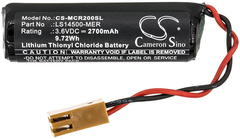Akumuliatorius Cameron Sino Technology Ličio baterija, skirta Mitsubishi CR1 CR2 CR3 M500 M600 3.6V 2700mAh LS14500-MER ER6V-C4 K07RBK215701 BKO-NC2157H01