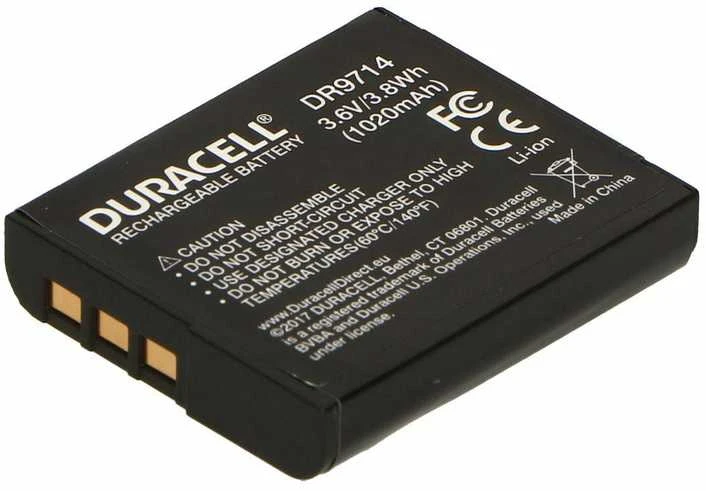 Duracell DR9714 kameros / vaizdo kameros su vaizdo magnetofonu baterija Ličio-jonų (Li-Ion) 1020 mAh