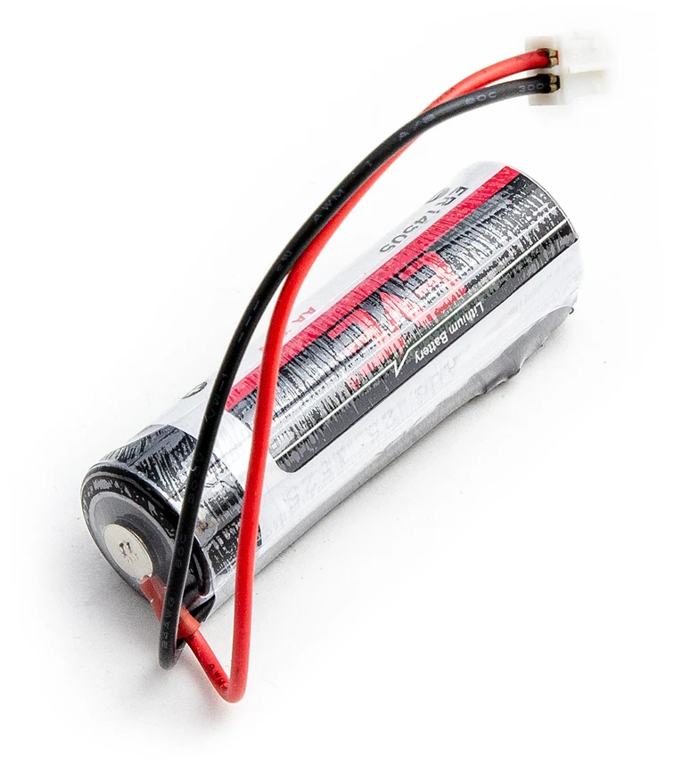 Akumuliatorius EVE ER14505S 3,6 V ličio baterija 2700 mAh – Li-SOCl₂, SL-360, SL-760, LS14500 su JST PHR-2 (PHR2) jungtimi
