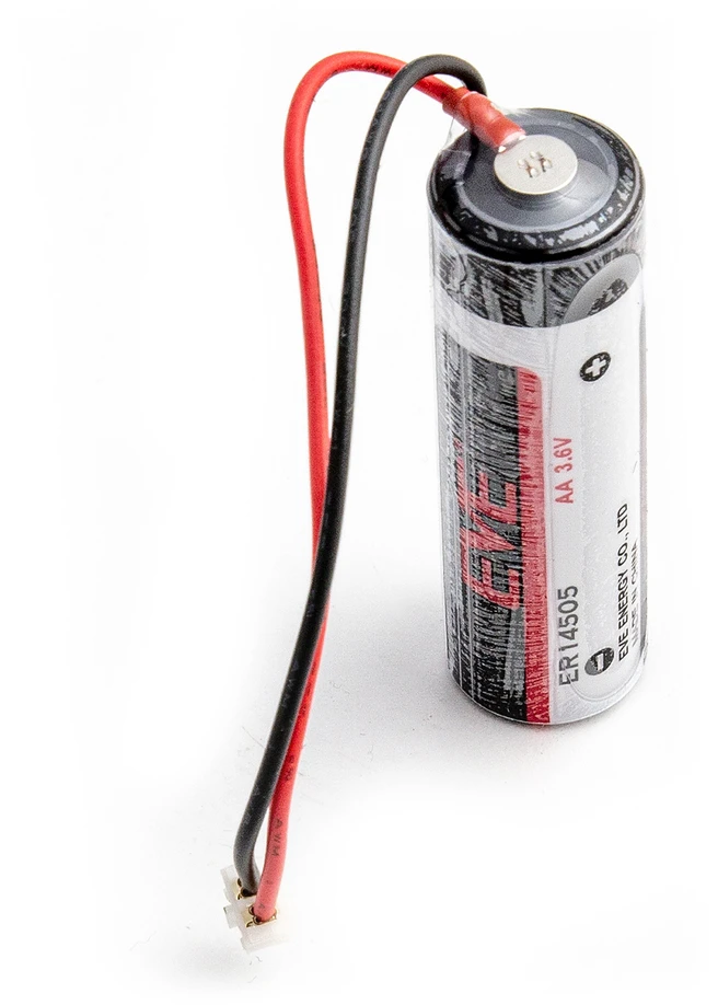 Akumuliatorius EVE ER14505S 3,6 V ličio baterija 2700 mAh – Li-SOCl₂, SL-360, SL-760, LS14500 su JST PHR-2 (PHR2) jungtimi