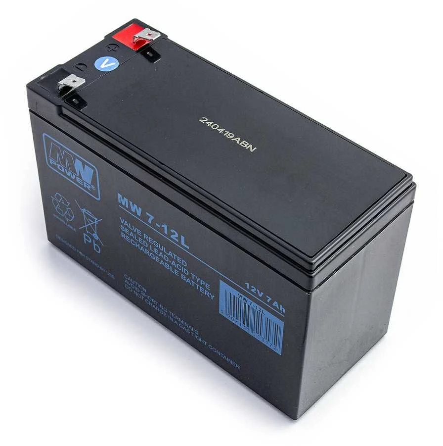 Mw Power MWPower MW 12V 7Ah F2(250) AGM akumuliatorius, 6-9 metai