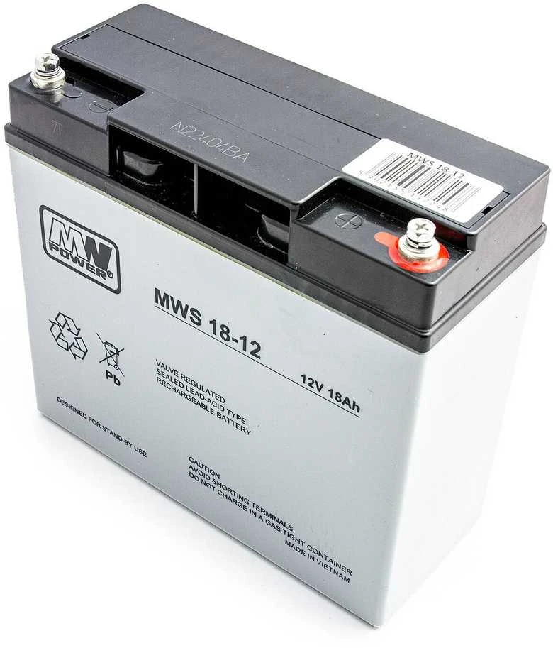 Mpl Power Elektro Mw Power MWPower MWS 12V 18Ah M5(T13) AGM akumuliatorius, 5 metai