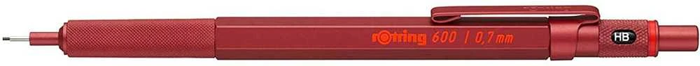 Automatinis pieštukas Rotring 600 0.7 Raudonas - 2114265
