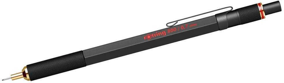 Automatinis pieštukas Rotring 800 0.7 Juodas - 1904446