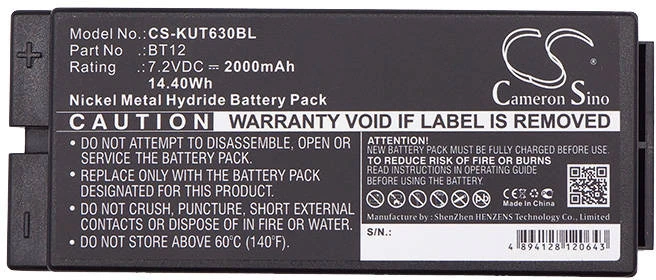 Akumuliatorius Baterija Danfoss /Ikusi BT12 7,2V 2000mAh 2303696, TM63, TM64 02