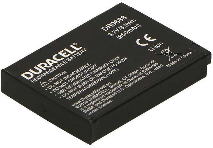 Samsung Duracell DR9688 kameros / vaizdo kameros su vaizdo magnetofonu baterija Ličio-jonų (Li-Ion) 950 mAh