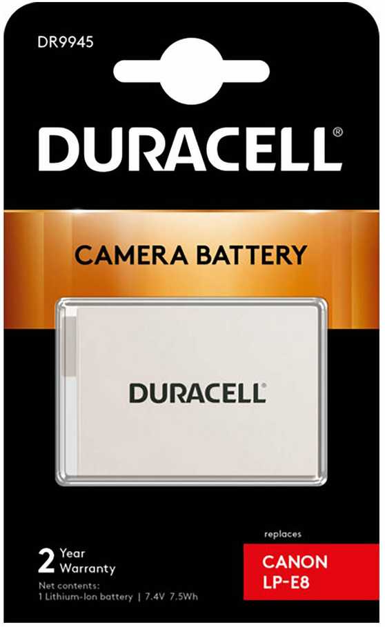 Duracell DR9945 kameros / vaizdo kameros su vaizdo magnetofonu baterija Ličio-jonų (Li-Ion) 1020 mAh