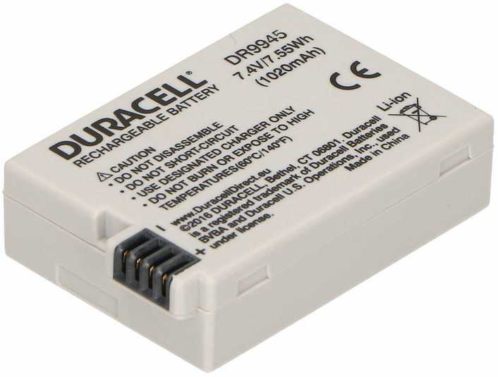 Duracell DR9945 kameros / vaizdo kameros su vaizdo magnetofonu baterija Ličio-jonų (Li-Ion) 1020 mAh