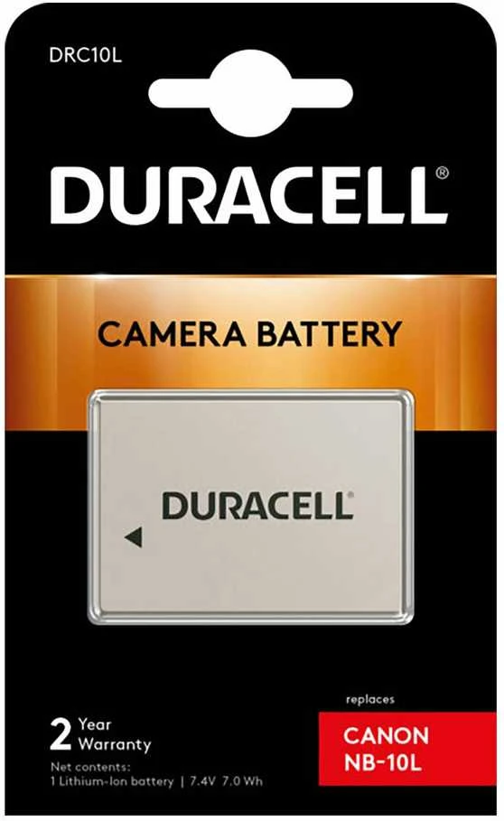 Akumuliatorius Baterija Duracell DRC10L 7,4 V 950 mAh Li-Ion - Canon NB-10L, PowerShot