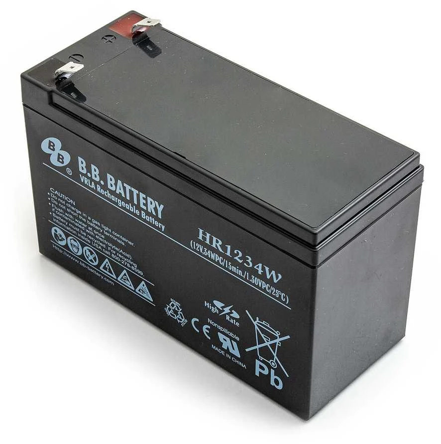 CSB Bb Baterija AGM Akumuliatorius B.B. HR1234W 12V9Ah, skirtas UPS APC, EVER FIDELTRONIC EATON POWERWARE