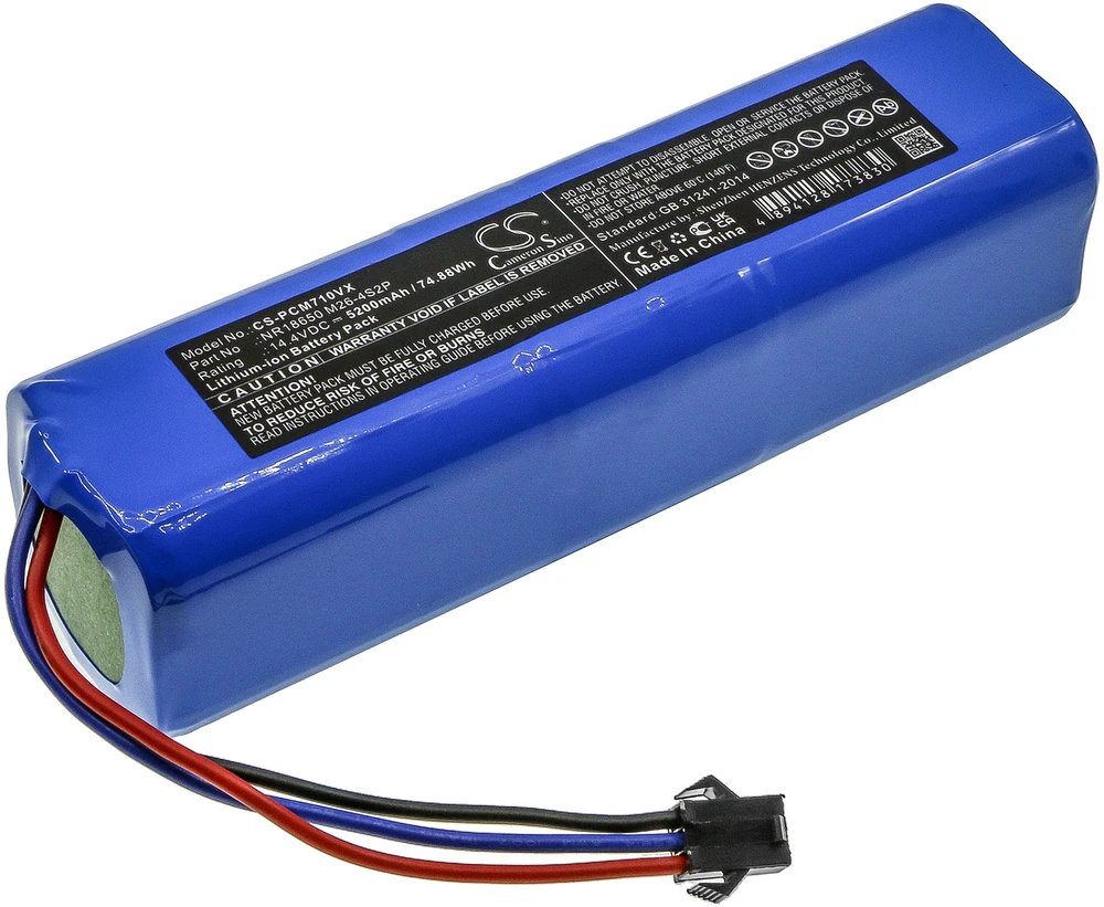 Cameron Sino Technology Akumuliatorius, skirtas Xiaomi SUN-INTE-181 14.4V 5200mAh Li-Ion, skirtas Xiaomi Viomi S9 Proscenic M8 PRO