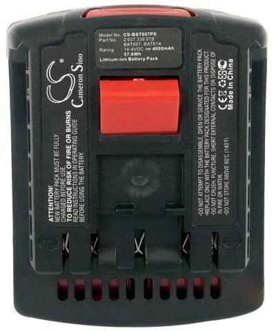 Kita Cameron Sino Technology Akumuliatorius Bosch 2607336077, 2607336078, 2607336150, 2607336224, 2607336234 14,4 V 4,0 Ah Li-Ion 14,4 V, skirtas elektriniams įrankiams GDR 14,4 V-LI, GDS 14,4 V-LI, GHO 14,4 V-LI, GSR 14,4 V-LI