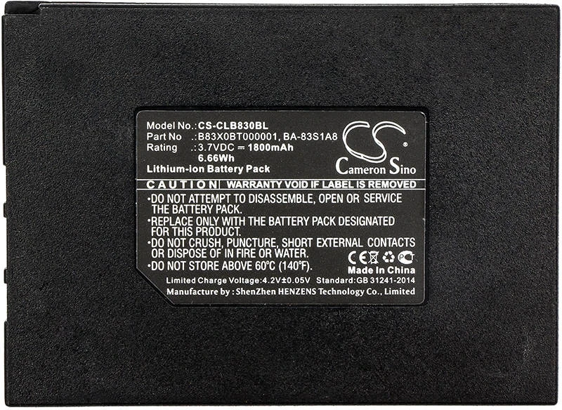 Cameron Sino Technology Akumuliatorius CipherLAB 8300 DATALOGIC METROLOGIC SP5600 3,7 V 1800 mAh Li-Ion