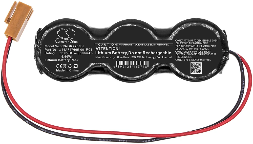 Renata Cameron Sino Technology Akumuliatorius Fanuc RX3i RX7i Cap Systems IC698CPE020 IC698CRE030 3V 3300mAh 44A747665-001R01