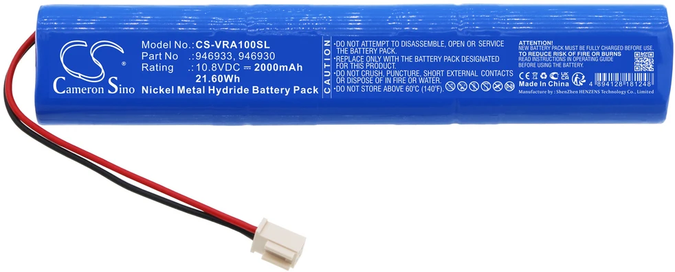 Cameron Sino Technology Akumuliatorius SS Velux saulės žaliuzėms 946933, 946930, 846933 10,8 V 2000 mAh NiMH