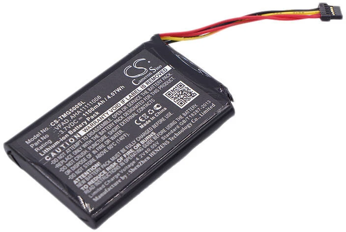 Cameron Sino Technology Baterija AHA11111008 Li-Ion 3.7V 1100mAh TomTom Go 5000 5100 6000 6100 TRUCK 5250 - CS-TMG500SL