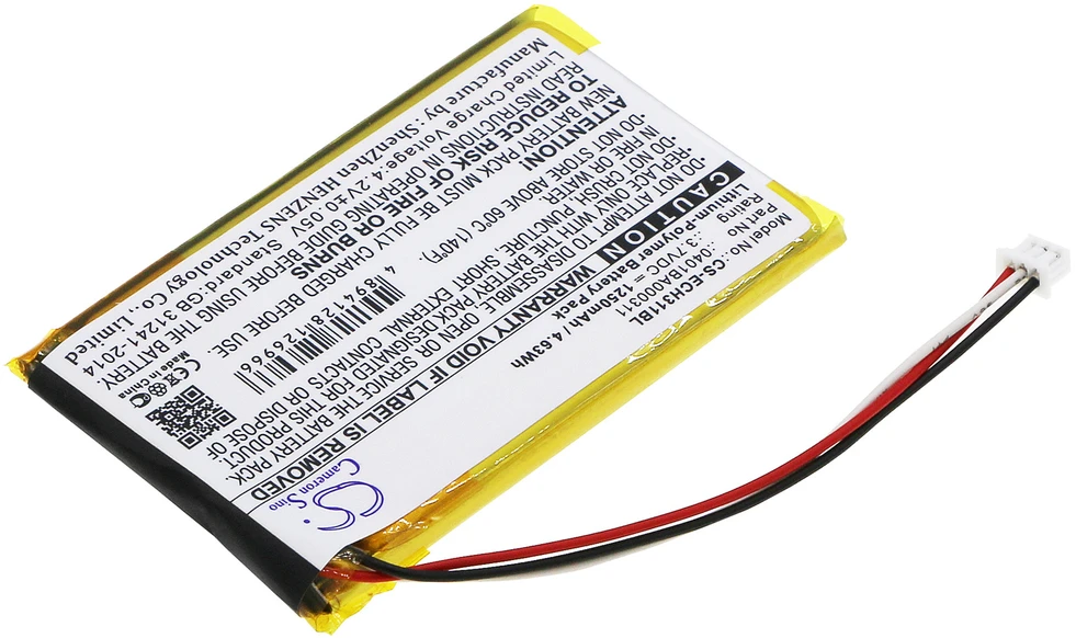 Cameron Sino Technology Baterija ELCA 0401BA000311 3,7V 1250mAh Li-Ion Elaca MITO-VETTA MAGO-EVO