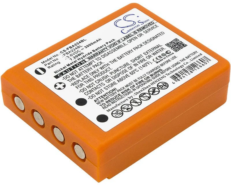 Honeywell Cameron Sino Technology baterija HBC Radimatic FUB06N 3,6V 2000mAh BA223000, BA223030, FUA39, PM461523, CS-FBA223BL, RHB3621