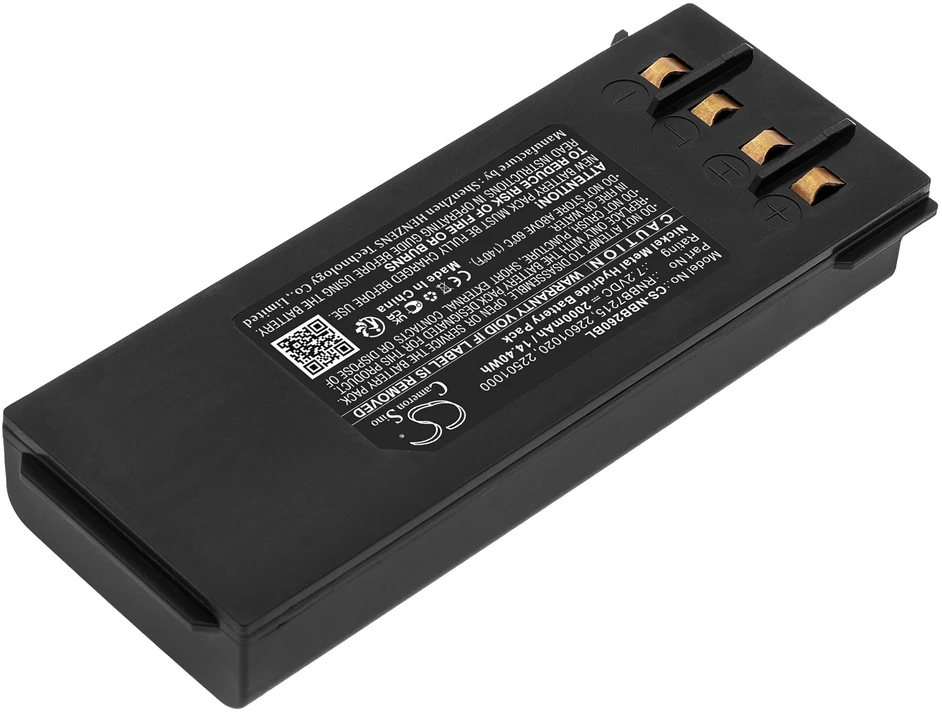 Akumuliatorius Rayovac „Cameron Sino Technology“ baterija „Hiab HiDrive NBB RNBB7215“ 7,2 V 2000 mAh 2.260.1020, H9847669, FUA13, 22601020, 22501000, 22502010, 22502011