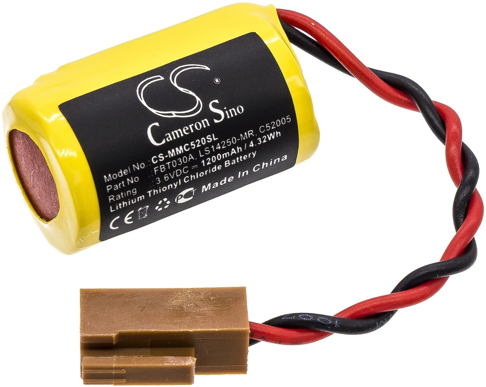 Cameron Sino Technology Baterija Mitsubischi FBT030A C52005 3,6V 1200mAh Ličio Fuji Electric MICREX-F MICREX-SX - CS-MMC520SL