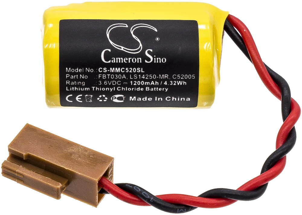 Cameron Sino Technology Baterija Mitsubischi FBT030A C52005 3,6V 1200mAh Ličio Fuji Electric MICREX-F MICREX-SX - CS-MMC520SL