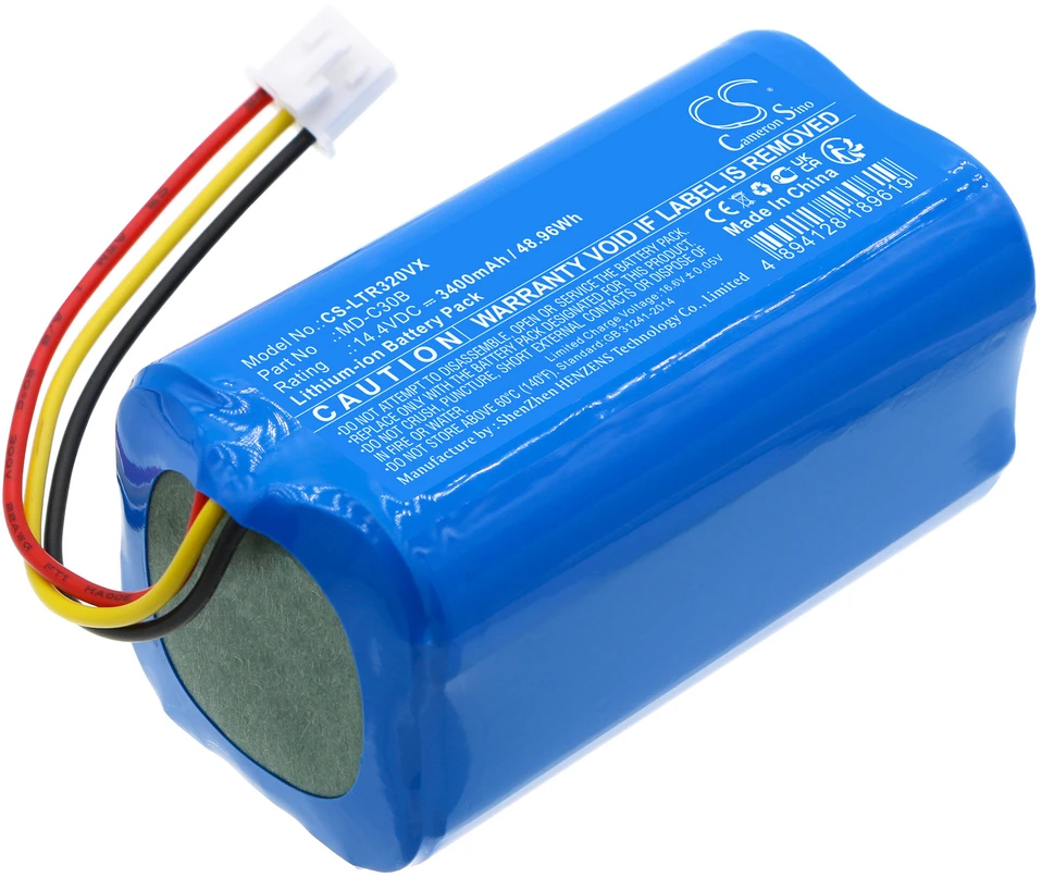 Akumuliatorius Blaupunkt Cameron Sino Technology Baterija siurbliui Liectroux MD-C30B 14,4 V / 3400 mAh / Li-Ion