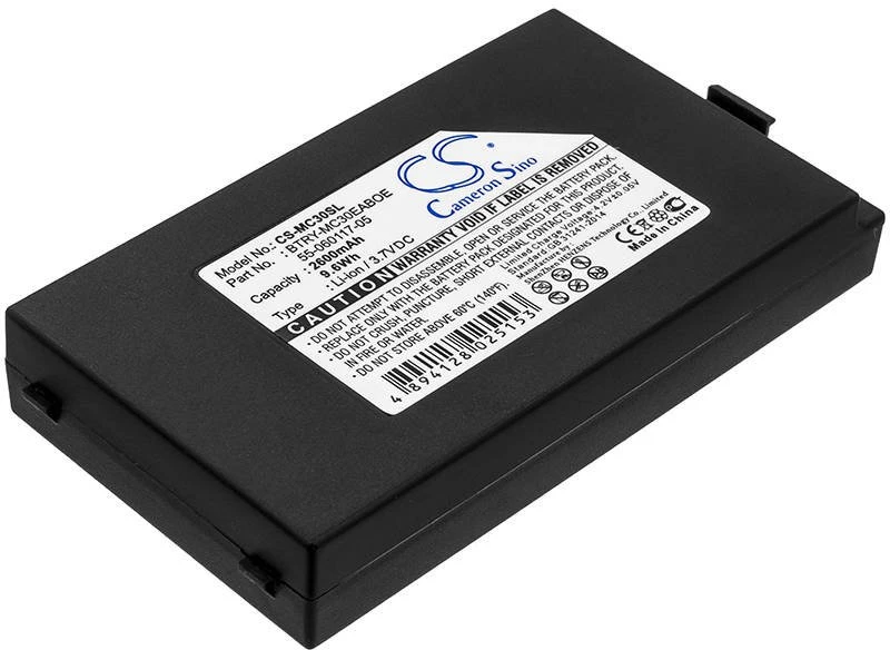AQ „Cameron Sino Technology“ skaitytuvo baterijos simbolis 55-002148-01, 55-0211152-02, 55-060117-05 3,7 V 2600 mAh MC30, MC3000, MC3070, MC3090, MC30X0