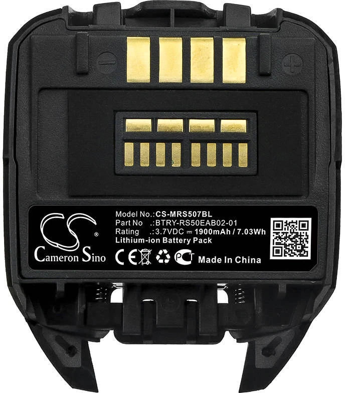 Akumuliatorius „Cameron Sino Technology“ skaitytuvo baterija „Motorola BTRY-RS50EAB02-01“ 3,7 V 1900 mAh ličio jonų RS507 RS507X RS50EA
