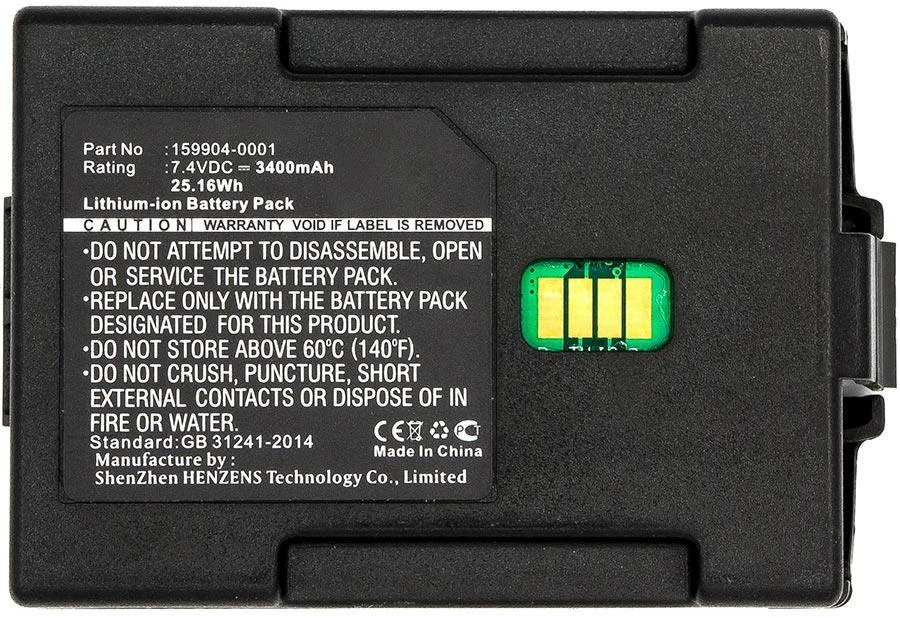 Akumuliatorius Cameron Sino Technology skaitytuvo baterija LXE 159904-0001, 163467-0001, MX7A380BATT 7.4V 3400mAh ličio jonų LXE MX7