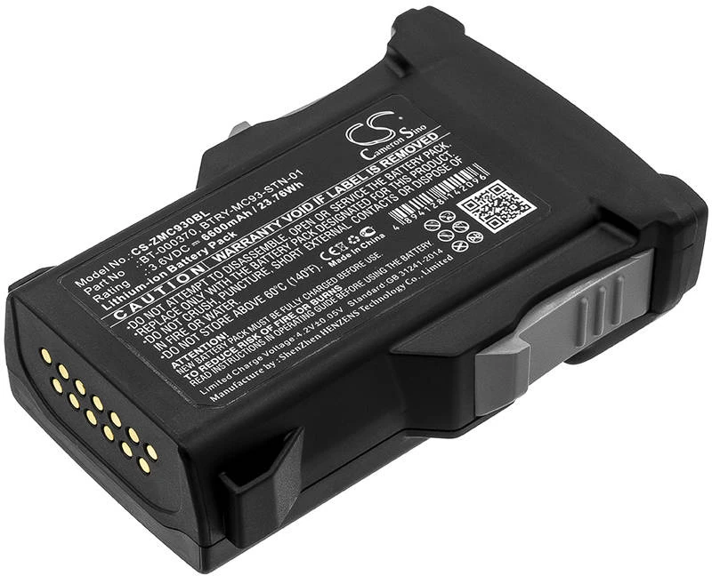 Akumuliatorius Cameron Sino Technology Baterija skeneriui Zebra MC93 MC9300 3,6V 6600mAh Li-Ion BT-000370 BTRY-MC93-STN-01 BTRY-MC93-NI-10 BTRY-MC93-FZ-10