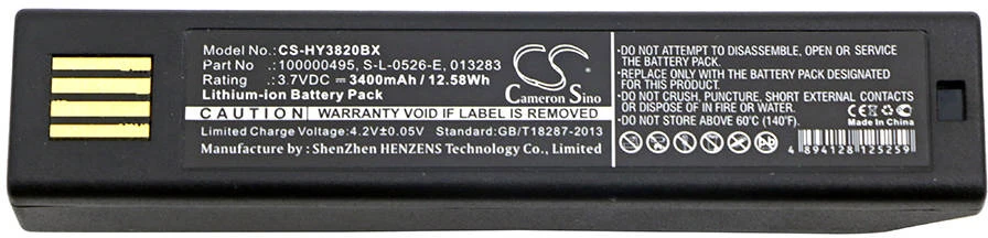 Akumuliatorius „Cameron Sino Technology“ skaitytuvo baterija „Honeywell“ 013283, 100000495, 50121527-002, HO48L1-G, S-L-0526-E 3.7V3400mAh 1902, 3820i, 4620, 4820i, 5620, 6320, ksenoninės serijos