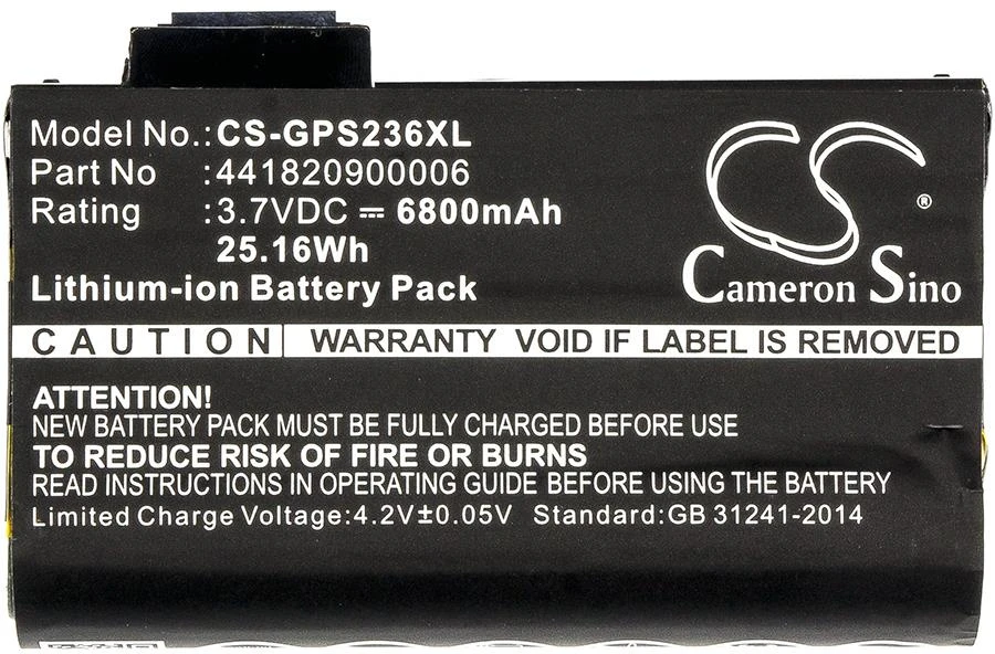 Akumuliatorius Liter Energy Battery Cameron Sino Technology skaitytuvų baterija Nautiz / Getac 441820900006 3.7V 6800mAh Nautiz X7, Getac PS236, PS236C, PS336