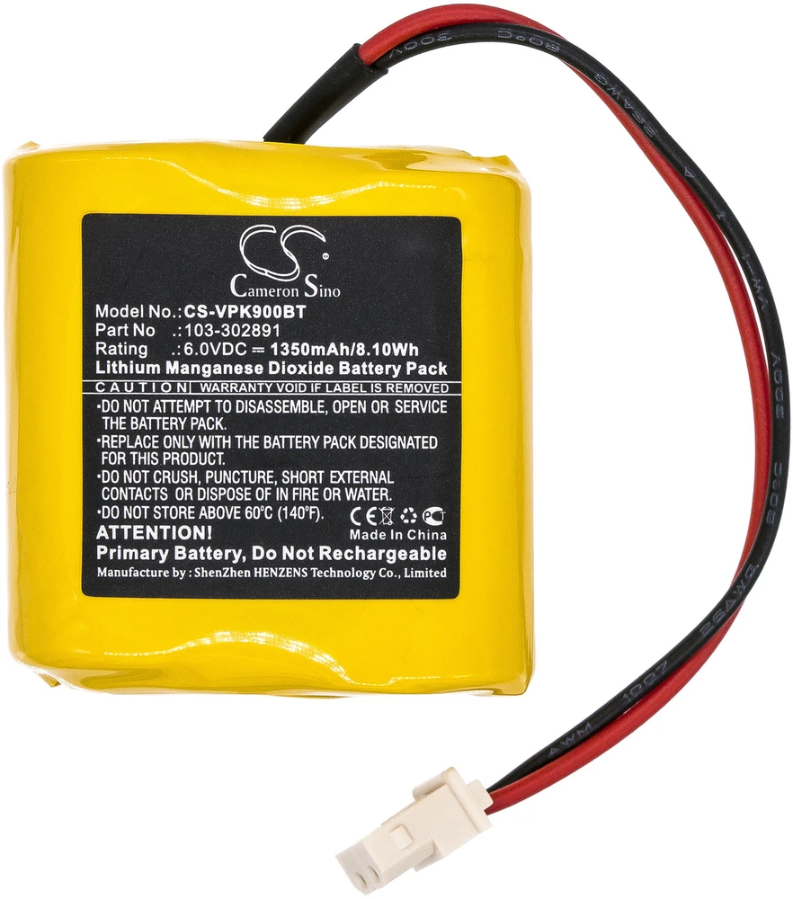 Avacom Cameron Sino Technology Baterija Visonic 103-302891 103-302915 6V 1350mAh Li-MnO2 Visinic Next CAM PGS Next CAM K9 PG2
