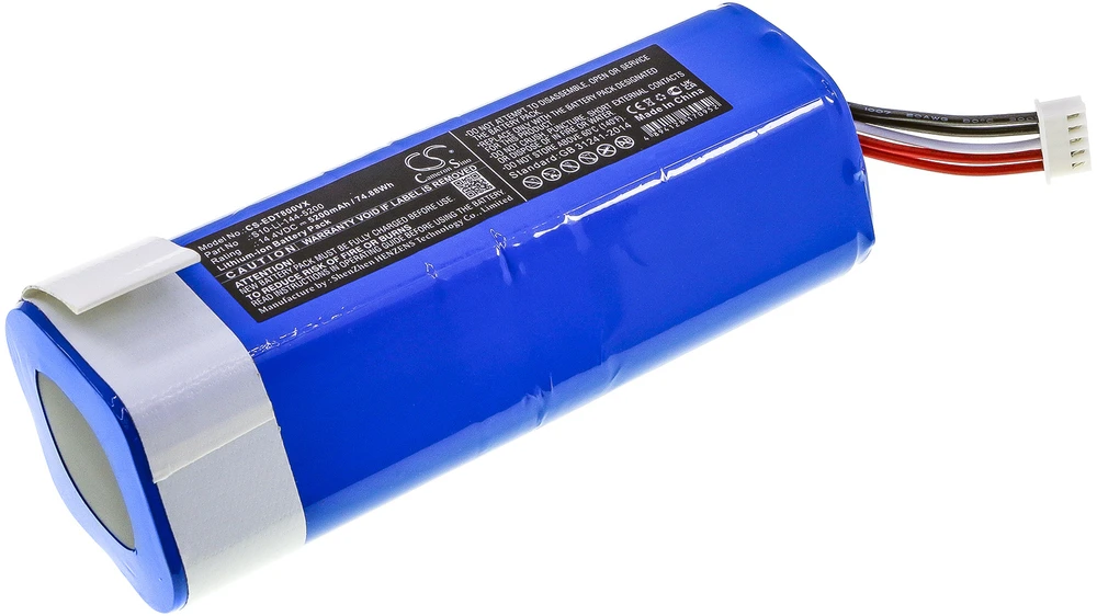 Cameron Sino Technology Ecovacs Debot T8 T8AIVI T8+ S10-Li-144-5200 201-1913-4201 14,4 V 5200 mAh Li-Ion akumuliatorius dulkių siurbliams