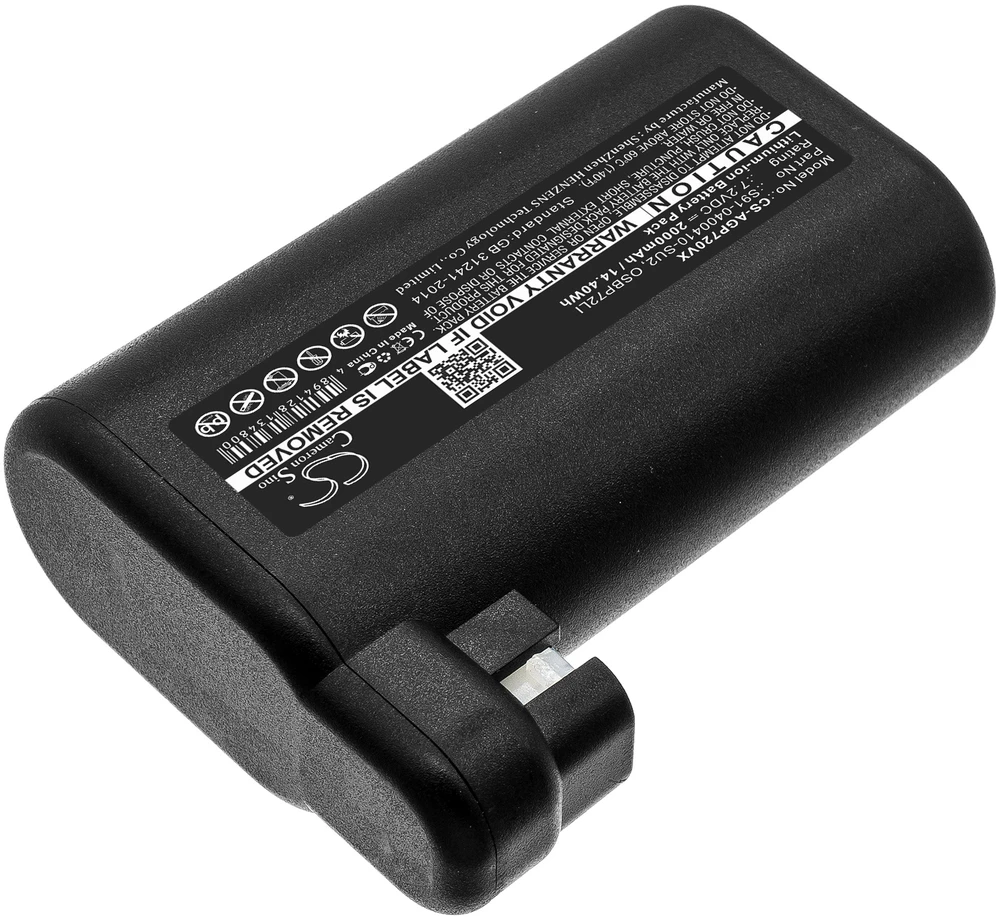 Cameron Sino Technology Electrolux OSIRIS akumuliatorius 00277484 900942300 900942337 AEG 900258195 900277268 900277283 OSBP72LI S91-0400410-SU2 OSBP72LI25 7,2V 2000mAh Li-Ion
