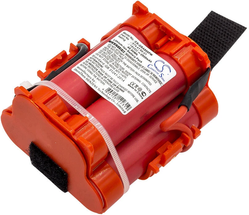 Cameron Sino Technology Gardena vejapjovių 124562, R38Li, R40, R50, R50Li, R70, R75Li, R80 18V 2500mAh Li-Ion akumuliatorius, skirtas Husqvarna vejapjovei