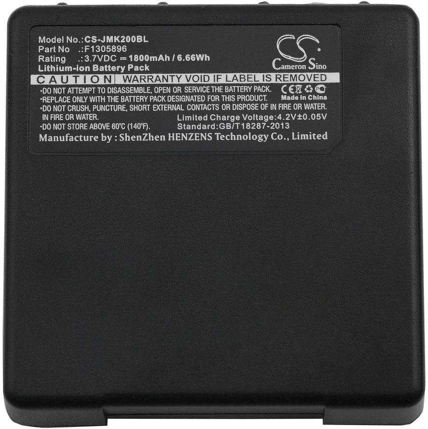 Cameron Sino Technology JAY F1305896 PWB PYB 3.7V 1800mAh ličio jonų akumuliatorius, skirtas JAY Jay Gama6 Gama10 krano valdymui