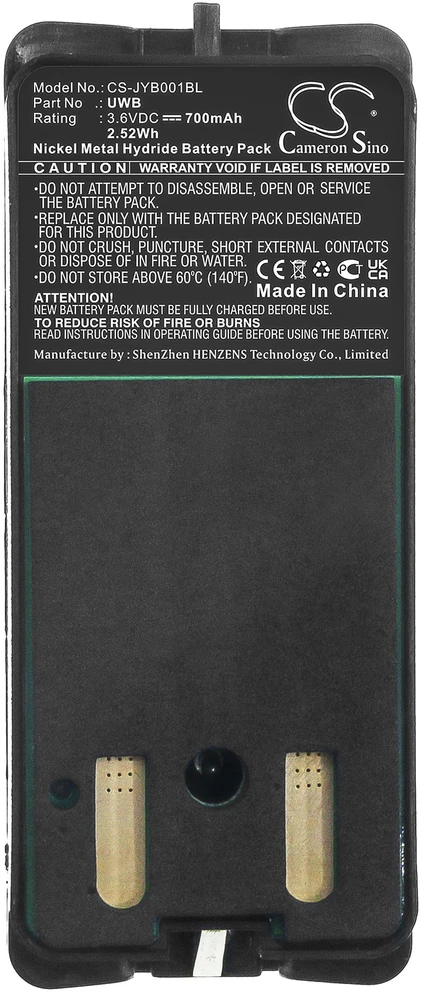 Cameron Sino Technology JAY UWB 3.6V 700mAh NiMh akumuliatorius, skirtas JAY A001 ECU krano valdymui