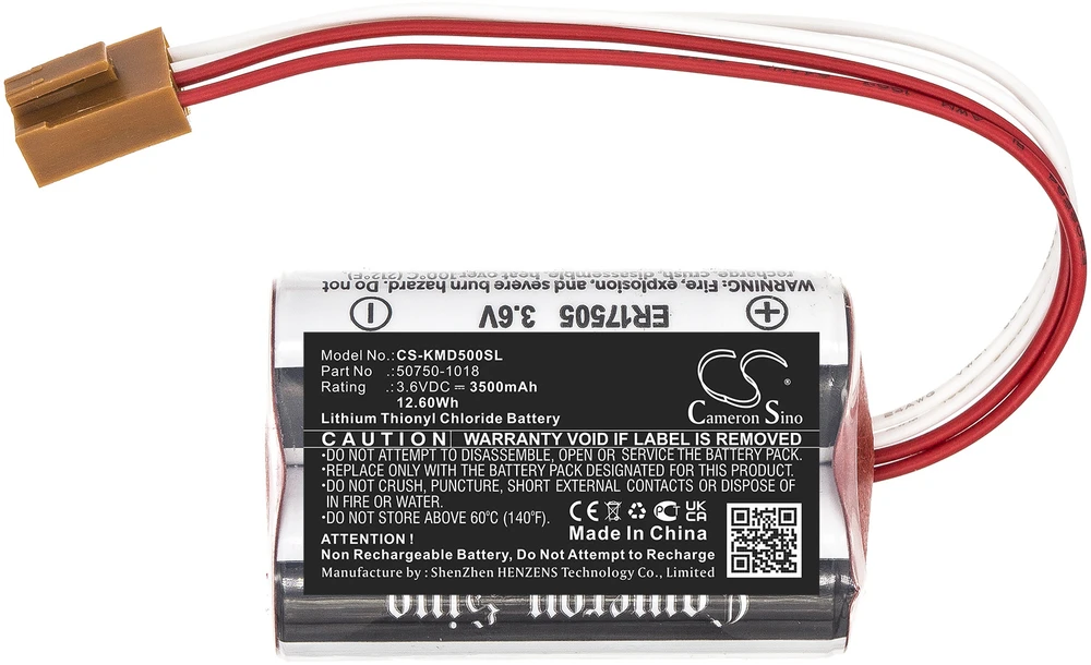 Avacom Cameron Sino Technology Ličio baterija Kawasaki MD500N 50750-1018 3,6V 3500mAh ER17/50, LS17500, XL-100F