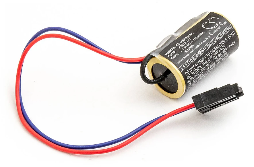 Cameron Sino Technology Ličio baterija Mitsubishi A6BAT, A6BAT-MRBAT, B9670MC 3,6V 1700mAh MR-J2, RP-3AH