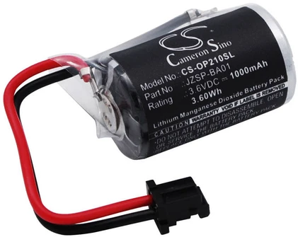 Cameron Sino Technology Ličio baterija Omron / Toschiba JZSP-BA01, JZSP-BA01-1 3,6V 1000mAh