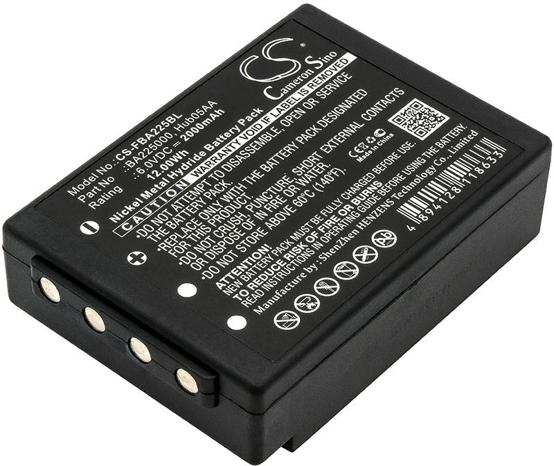 Cameron Sino Technology Nuotolinio krano pulto baterija HBC Radiomatic 6V / 2000mAh / NiMH