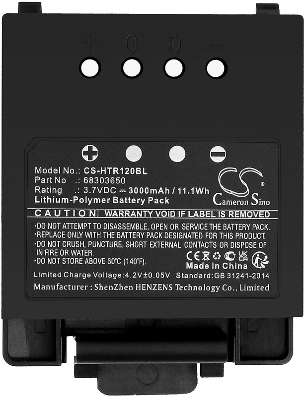 Cameron Sino Technology Pakaitinis akumuliatorius Hetronic 68303650 3,7V 3000mAh Li-Polymer, skirtas ERGO-120