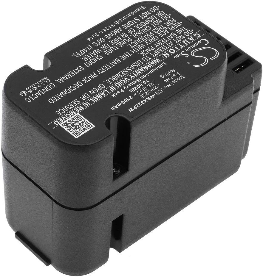 Cameron Sino Technology Worx Landroid robotas vejapjovės WG790E.1 / WG791E.1 / WG798E 28V 2500mAh baterija WA3225 WA3565