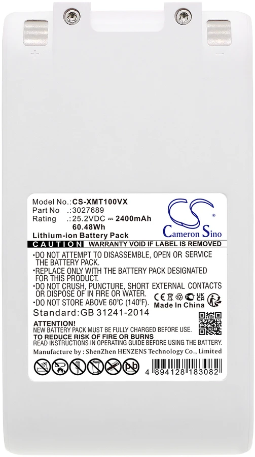 Cameron Sino Technology Xiaomi akumuliatorius 25.2V 2400mAh Li-Ion, skirtas Dreame G9 G10 Dreame T10 T20 P2010 P2045 P2046-7S1P-BCB