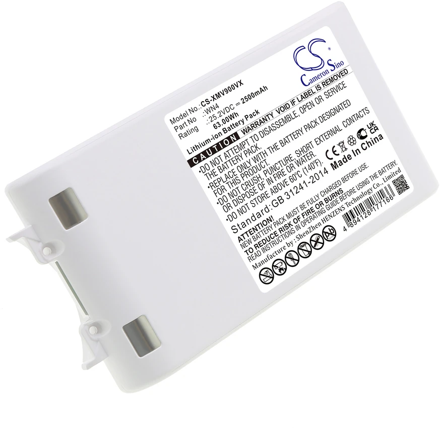 Cameron Sino Technology Xiaomi akumuliatorius skirtas Dreame V8 V9 V10 V9P V9B WN4 VVN4 25,2V 2500mAh Li-Ion