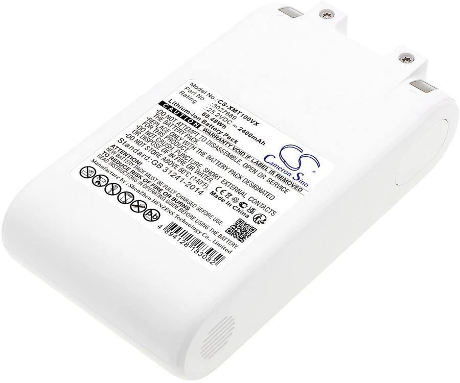 Cameron Sino Technology Xiaomi akumuliatorius 25.2V 2400mAh Li-Ion, skirtas Dreame G9 G10 Dreame T10 T20 P2010 P2045 P2046-7S1P-BCB