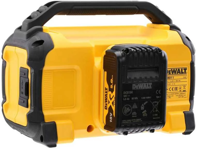 Bluetooth® garso kolonėlė DeWalt DCR011-XJ; 10,8/18/54 V (be akumuliatoriaus ir pakrovėjo)