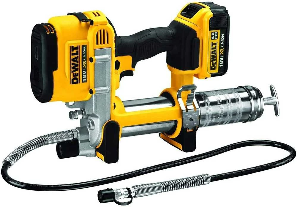 Akumuliatorinis tepalo švirkštas DeWalt DCGG571M1-QW; 18 V; 1x4,0 Ah akum.